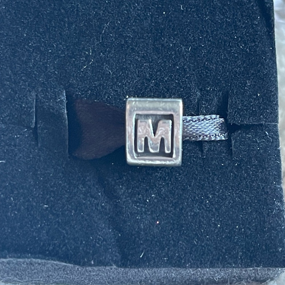 Authentic Pandora Alphabet Letter M